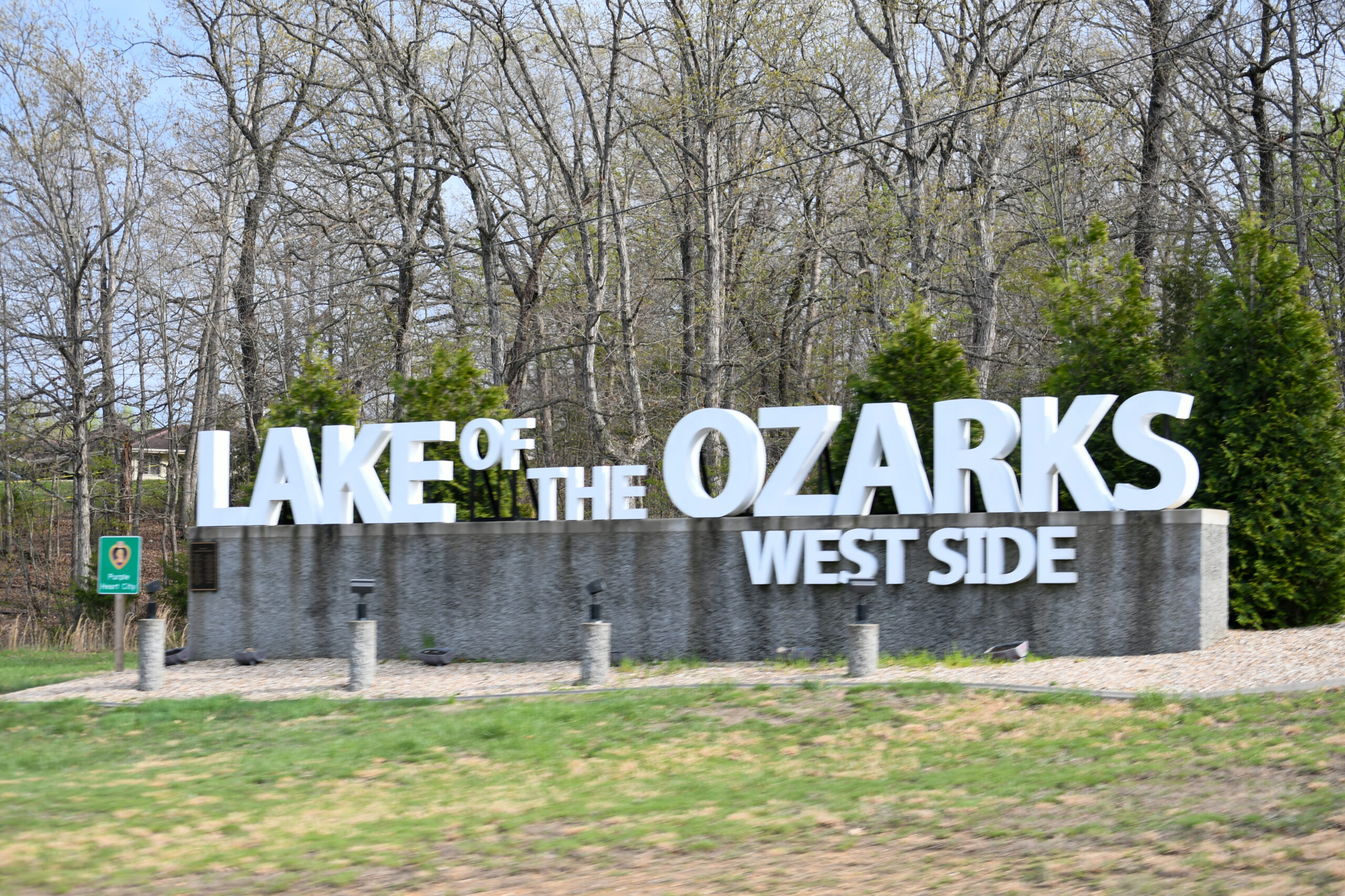 Laurie west side welcome sign